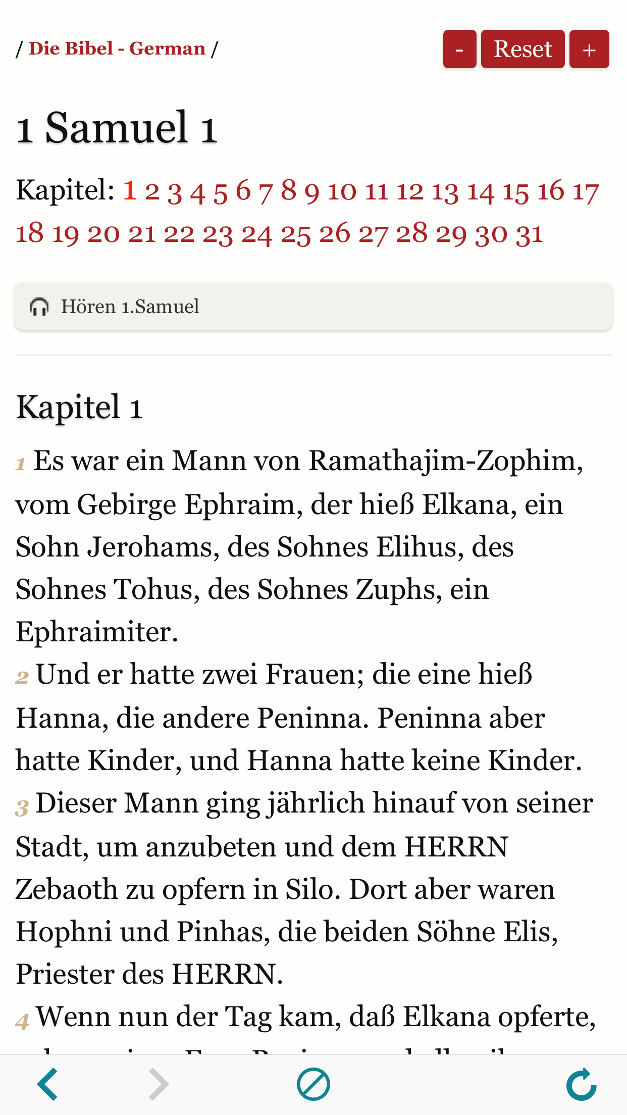 German Holy Bible Audio and Text - Luther Version
