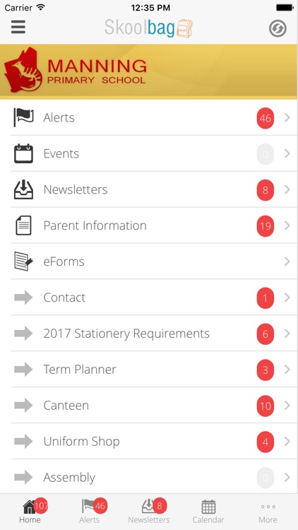 Manning Primary School - Skoolbag