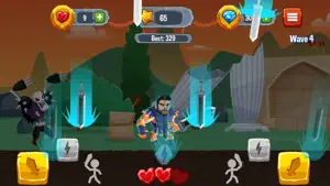 Gladiator vs Monsters - Combat Warrior Hero Game screenshot #2 for iPhone