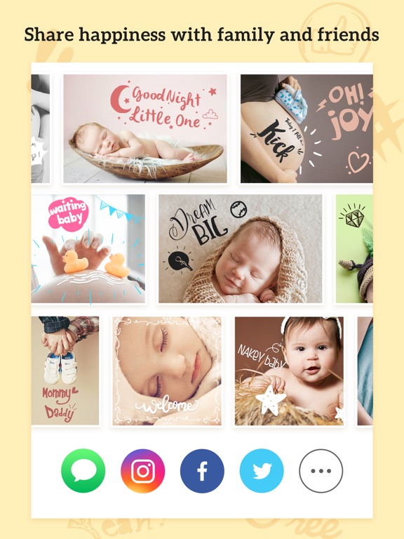 Baby Photos – Pregnancy Pic Maker & Baby Milestone iPad screenshot 5 - Lifestyle app