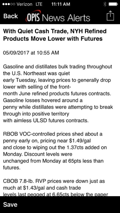 Screenshot #2 pour OPIS Mobile News Alerts