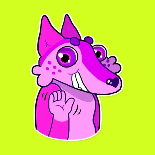 Pink Gazelle Stickers for iMessage