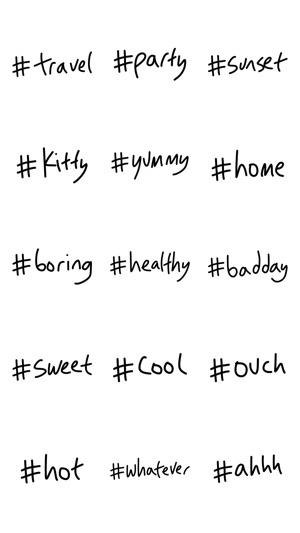 Hashtag sticker - text emoji stickers for iMessage(圖4)-速報App