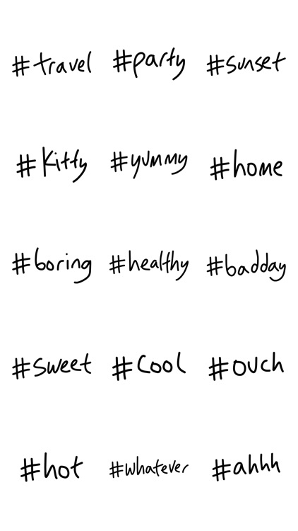 Hashtag sticker - text emoji stickers for iMessage screenshot-3