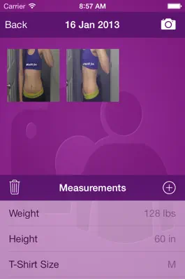 Game screenshot SnapTrack - Selfie body change progress tracking hack