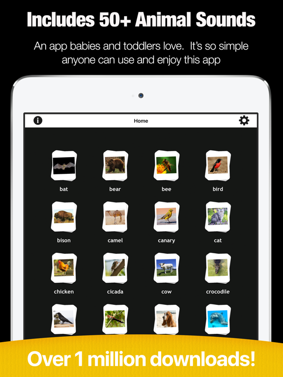Animal Sounds - Fun Toddler Game iPad screenshot 1 - Education app
