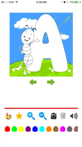 Game screenshot Alphabet Coloring -  ABC Flash Cards to color apk