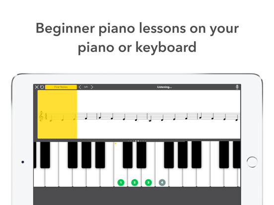 Screenshot #4 pour Notecoach Piano Lessons
