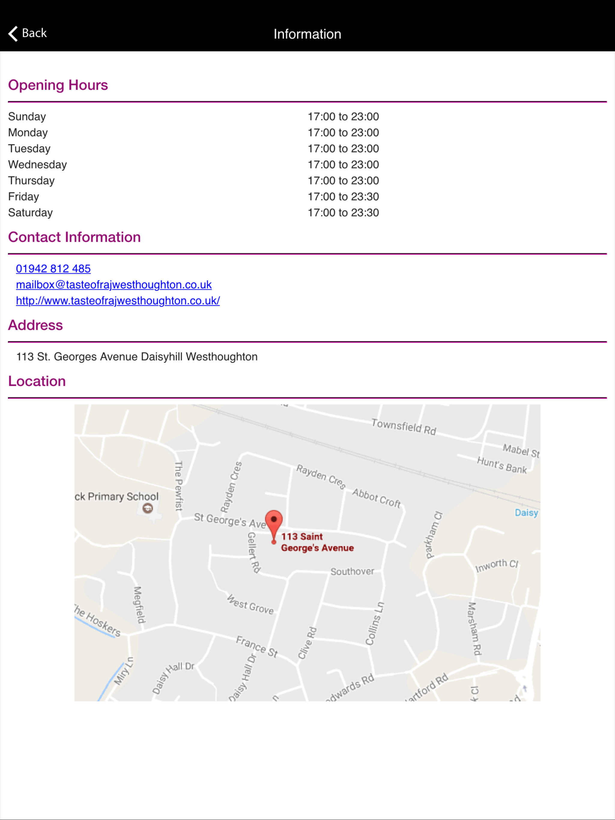 Taste of Raj Westhoughton