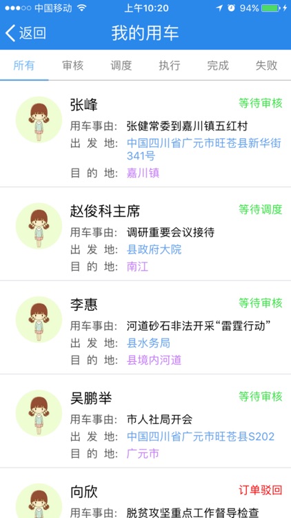 旺苍公务用车 screenshot-4