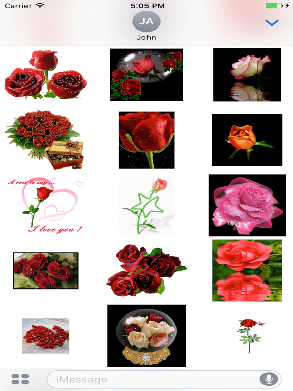 Screenshot #6 pour Animated Cute Flower & Rose GIF Stickers