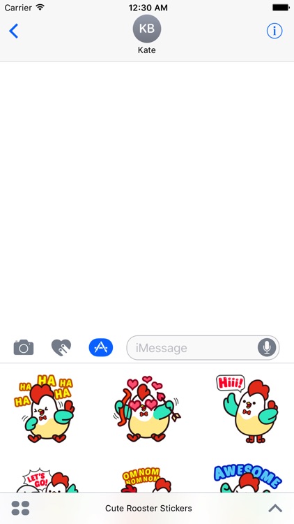 Cute Roosters Stickers