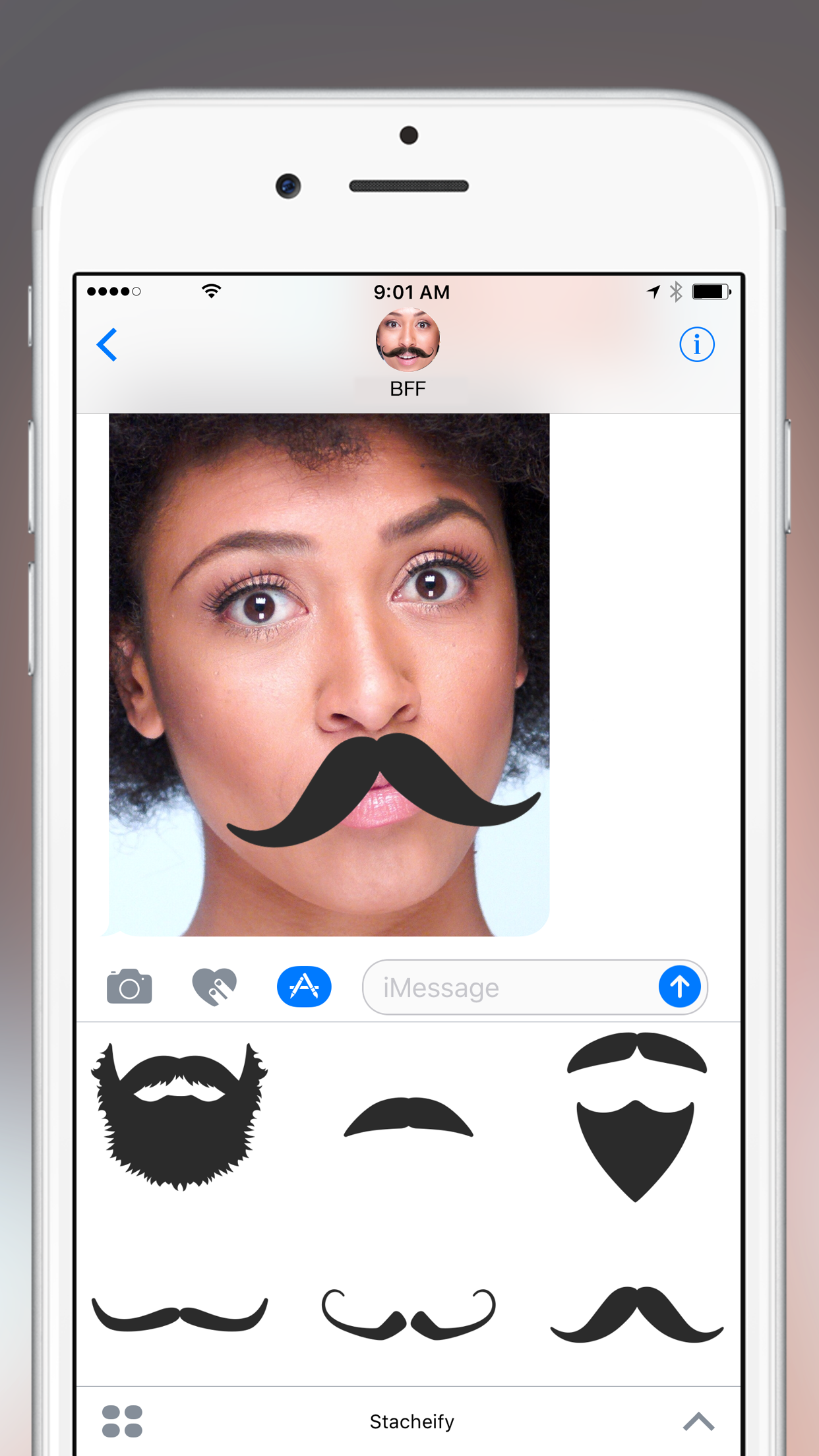 Stacheify - Mustache face app
