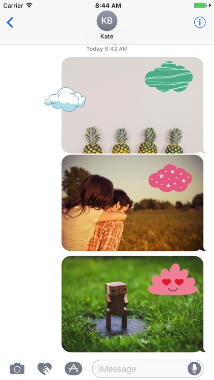 Animated Cute Cloud Stickers