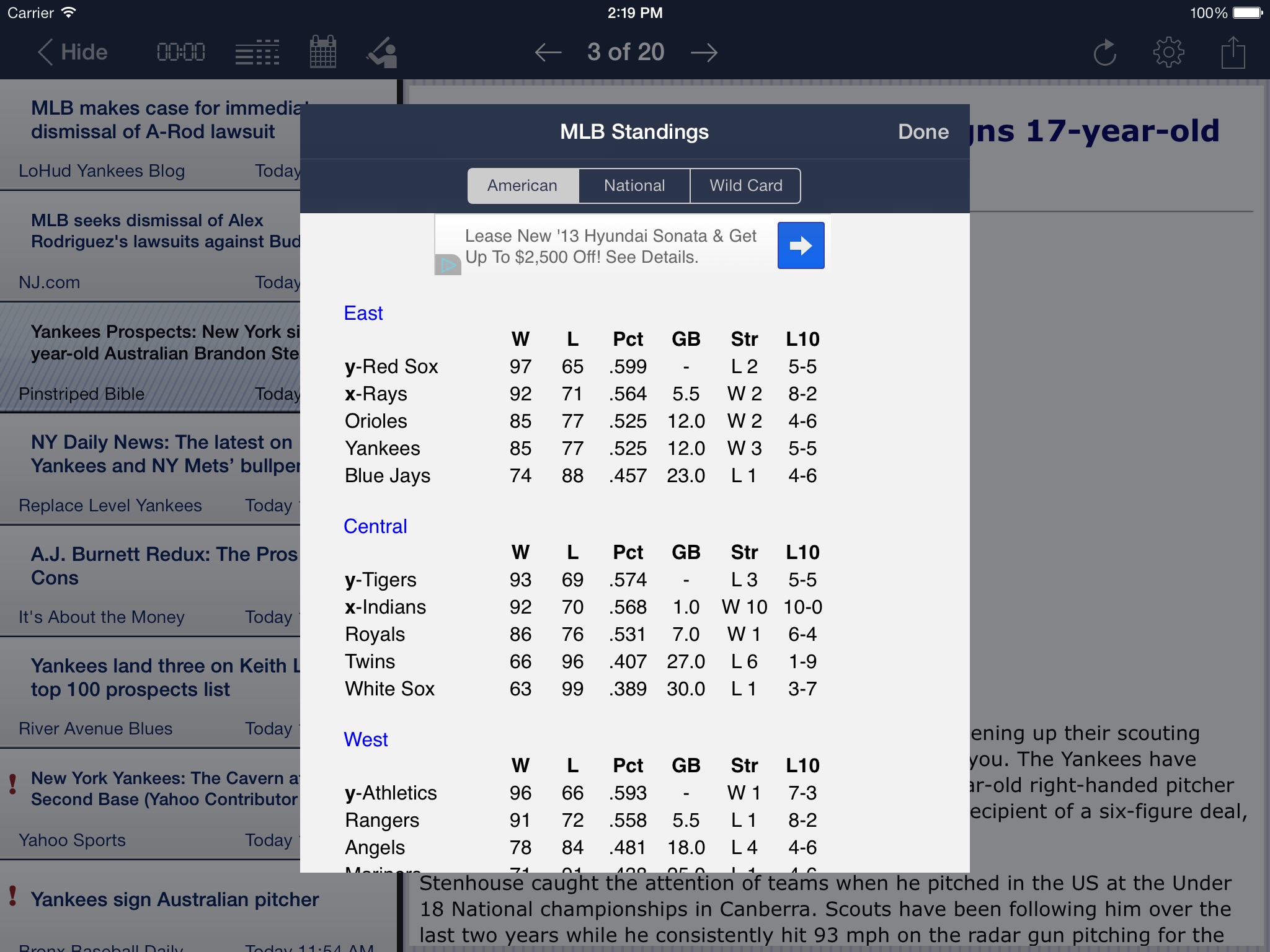 New York Baseball - Yankees screenshot 3