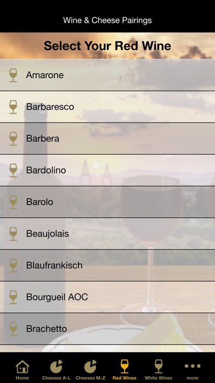 Wine & Cheese Pairings screenshot-3
