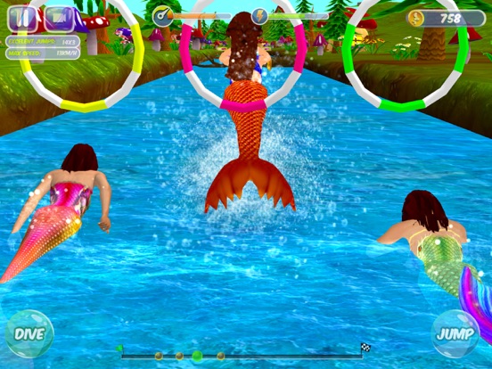 Fancy Mermaid Race Adventures iPad screenshot