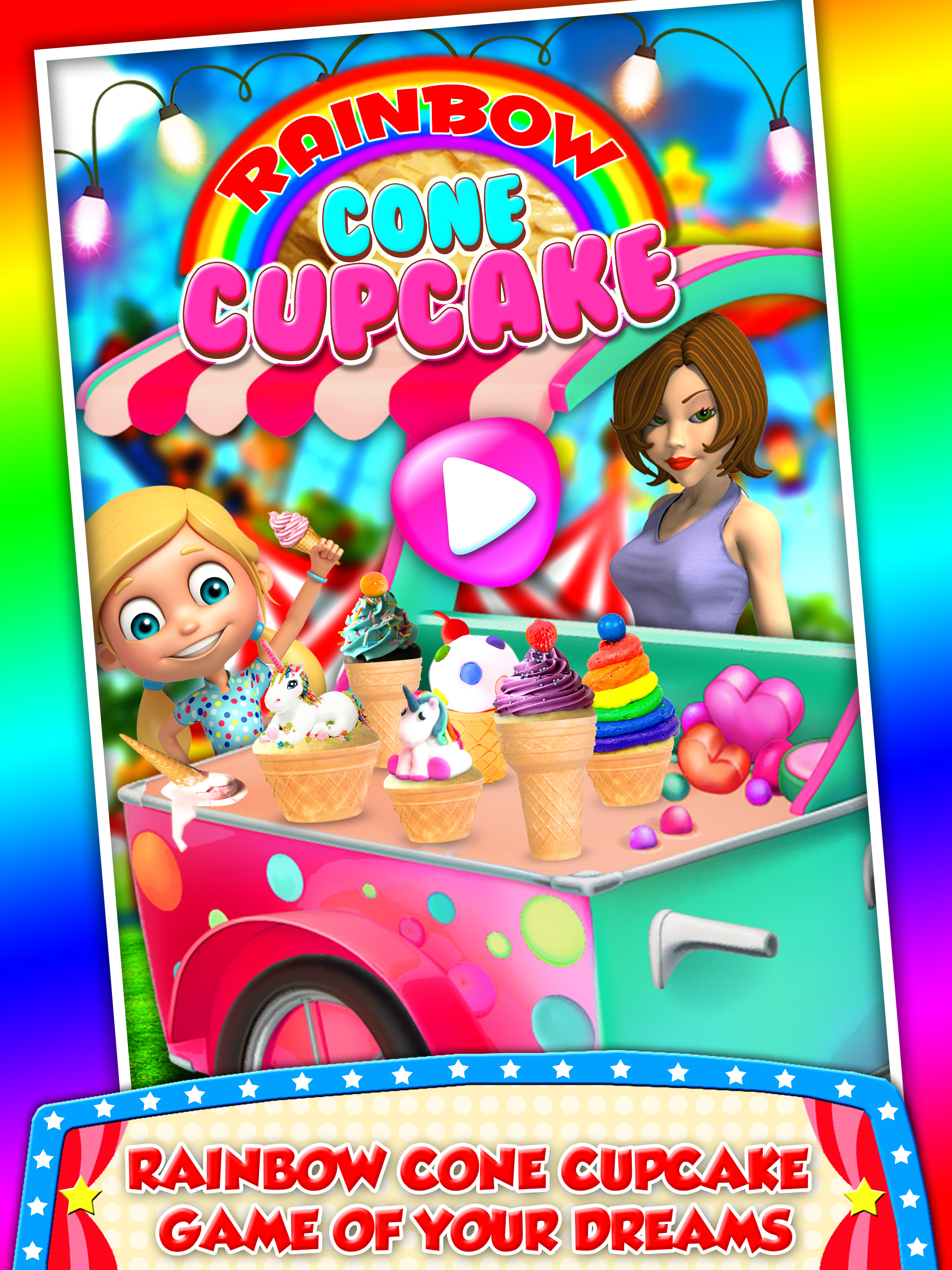 DIY Ice Cream On Cupcake! Cool Desserts Chef Game screenshot 5