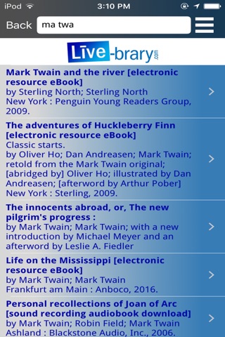 Live-brary.com screenshot 2