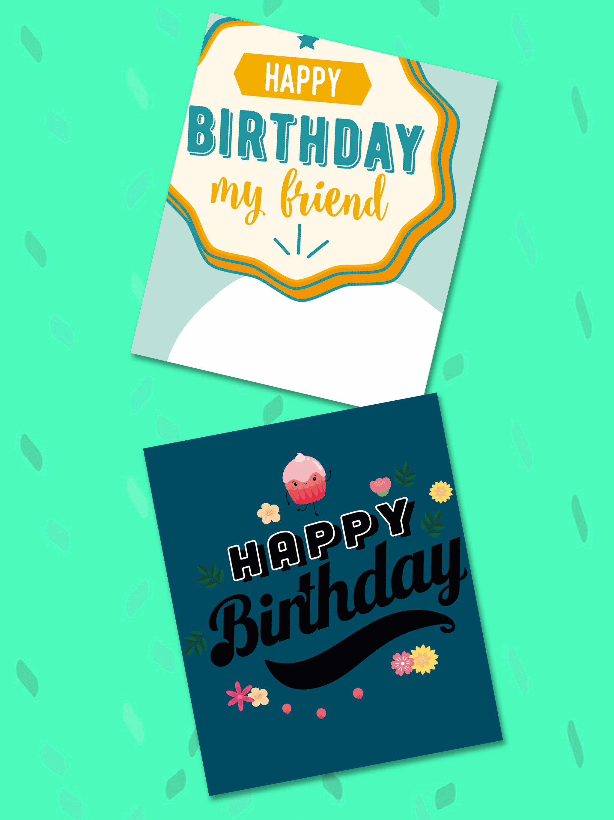 Happy birthday greeting cards – Create stickers