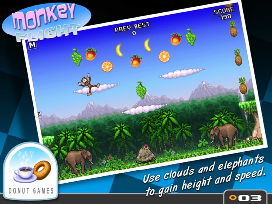 Monkey Flight iPad app afbeelding 3