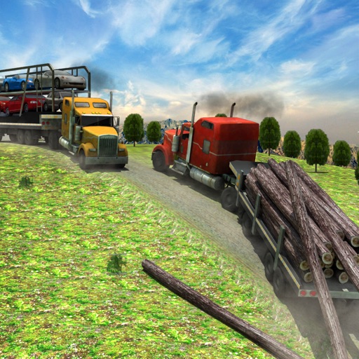 Cargo Transporter Truck Driver 3D icon