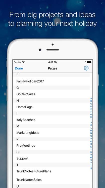 Trunk Notes Personal Wiki screenshot-3