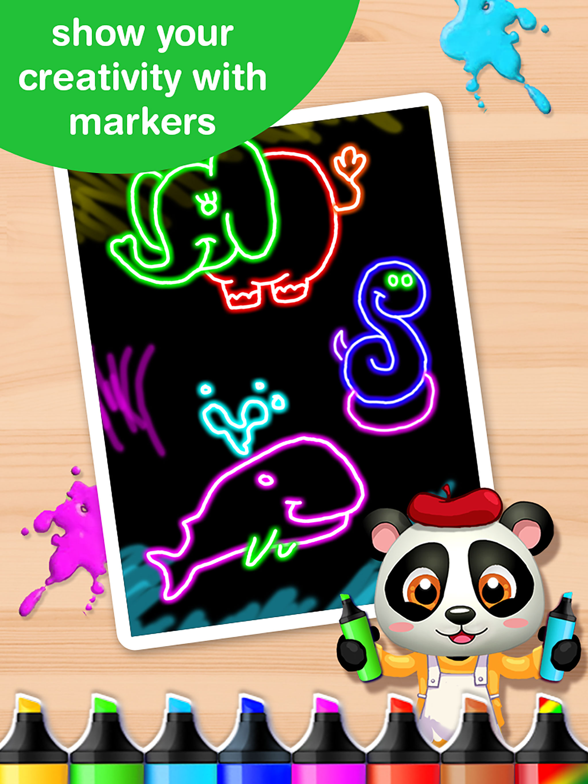 Baby Panda Paintbox - Coloring Games for Kids! screenshot 6