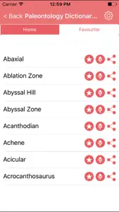 Palaeontology Dictionary Terms Definitions screenshot #2 for iPhone