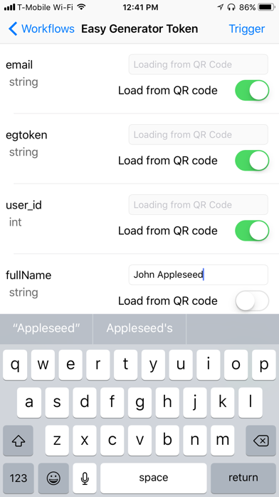 Screenshot 3 of Numanage QR Trigger App