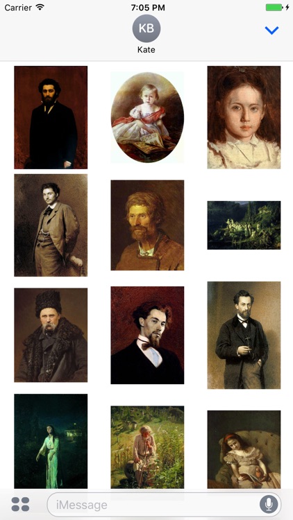 Ivan Kramskoy Artworks Stickers