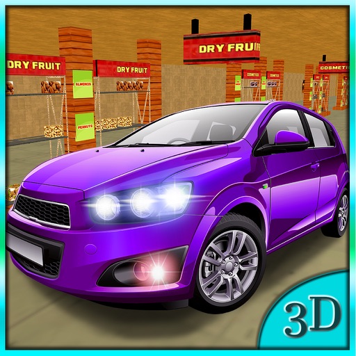 Car Drive Thru Supermarket – 3D Driving Simulator Icon