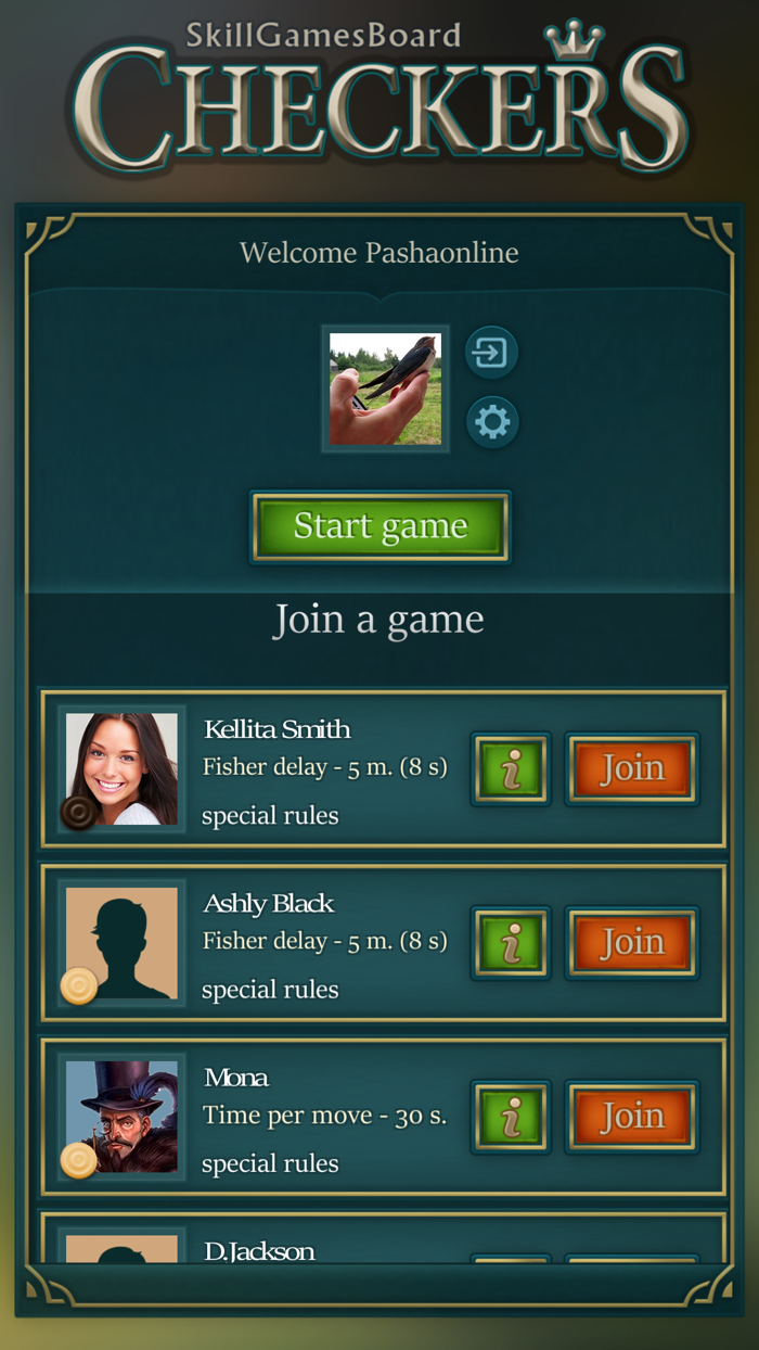 Checkers by SkillGamesBoard