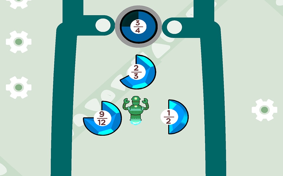 Robo Math Fractions screenshot 4