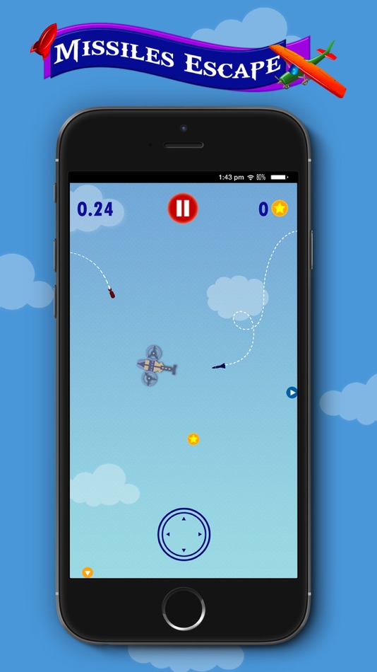Missiles Escape: Tap joystick Defense - 1.0 - (iOS)