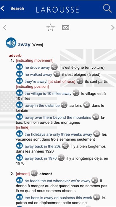French-English Unabridged dictionary Screenshot