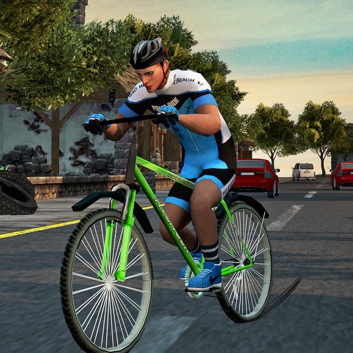 Bicycle Racing Simulator 17 - Extreme 2D Cycling icon