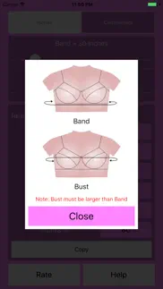 How to cancel & delete bra size calculator 1