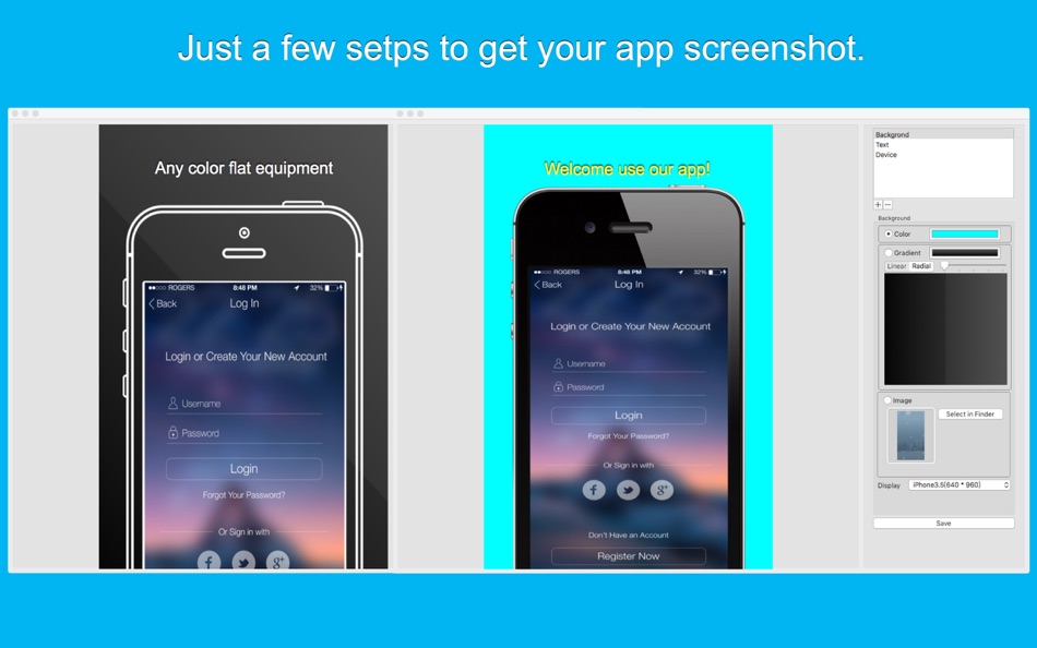 Screenshot Design-Great App Mockup Generator - 1.0.3 - (macOS)