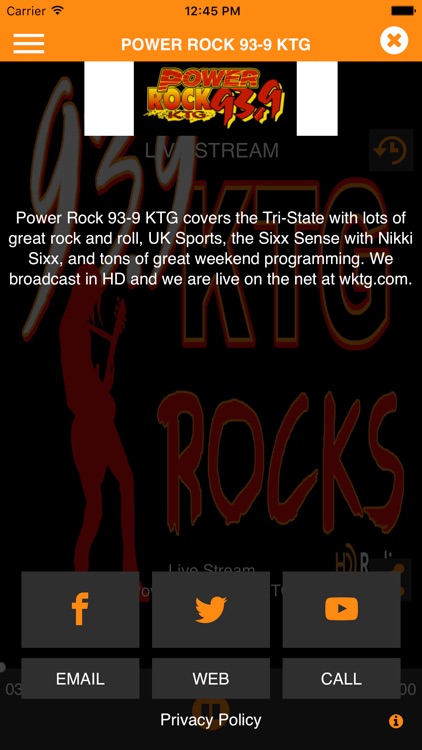 Power Rock 93-9 WKTG screenshot-3