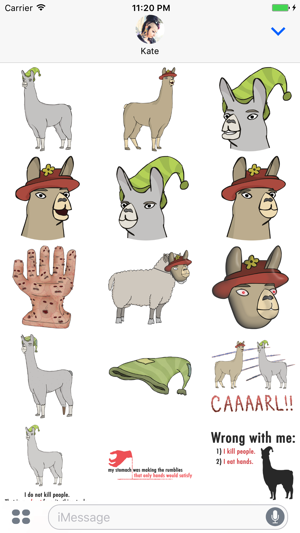 Llamas with Hats Stickers(圖1)-速報App