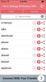 Biology Dictionary - Terms Definitions screenshot