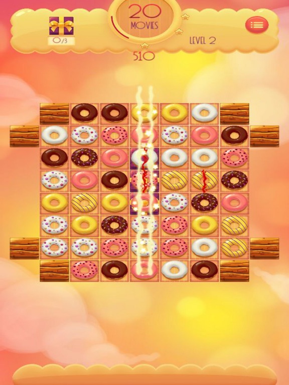 Donut Pop - Match 3 Game iPad screenshot