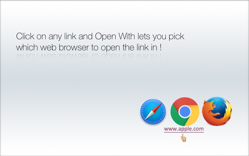 open with -browser/mail picker iphone screenshot 1