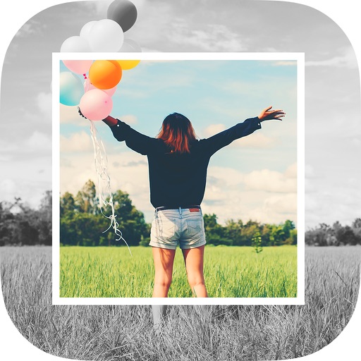 Insta frame - white square photo frames & editor icon