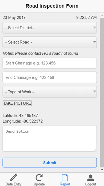 EA Road Inspection