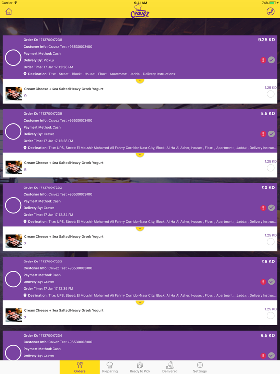 Screenshot #5 pour Cravez Merchant(Rest. Manager)