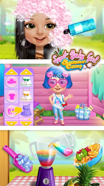 Sweet Baby Girl Summer Camp - Kids Camping Club screenshot-4