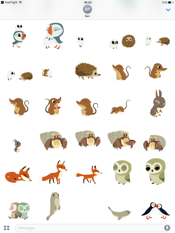 Screenshot #5 pour Puffin Rock Stickers