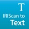 Icon IRIScan to Text